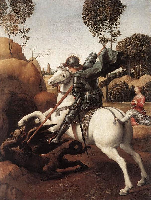 RAFFAELLO Sanzio St George and the Dragon st oil painting picture